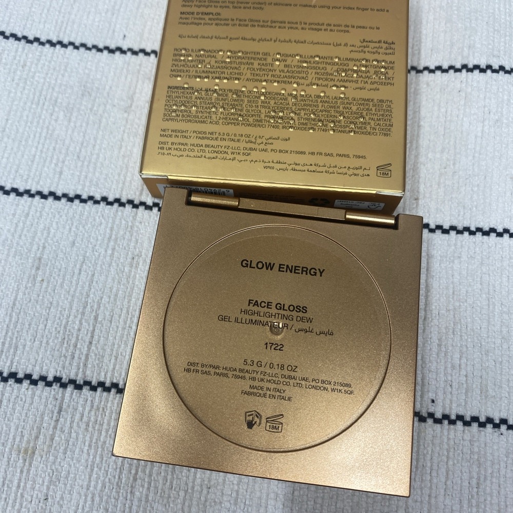 Huda Beauty Empowered Face Gloss GLOW ENERGY Highlight Balm NIB Discontinued - Picture 3 of 3